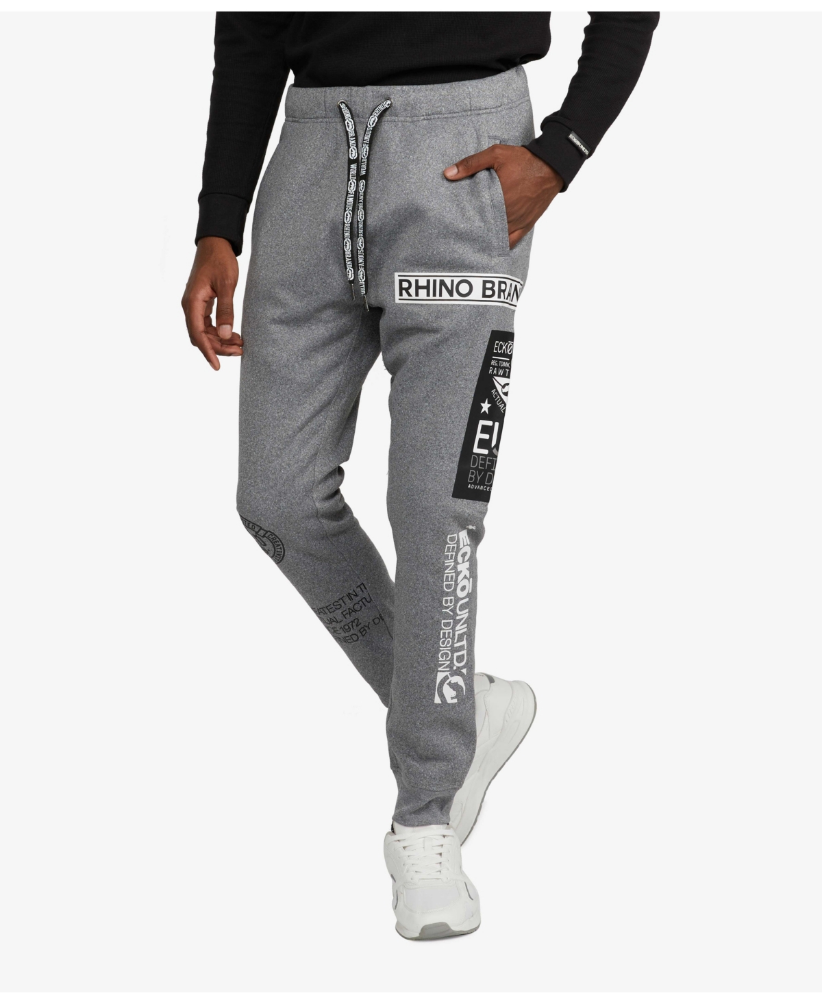 Men's Big and Tall All Patched Up Joggers - Gray