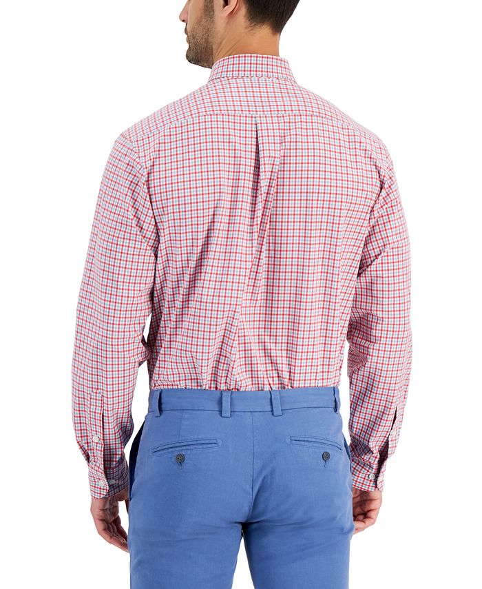Club Room Men's Regular Fit Traveler Dress Shirt, Created for Macy's
