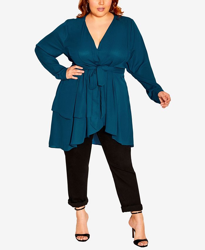 City Chic Trendy Plus Size Shibara Top Macy's