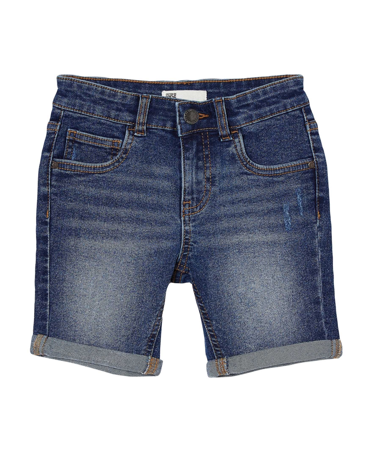 Cotton On Little Boys Slim Fit Shorts In Sorrento Dark Blue