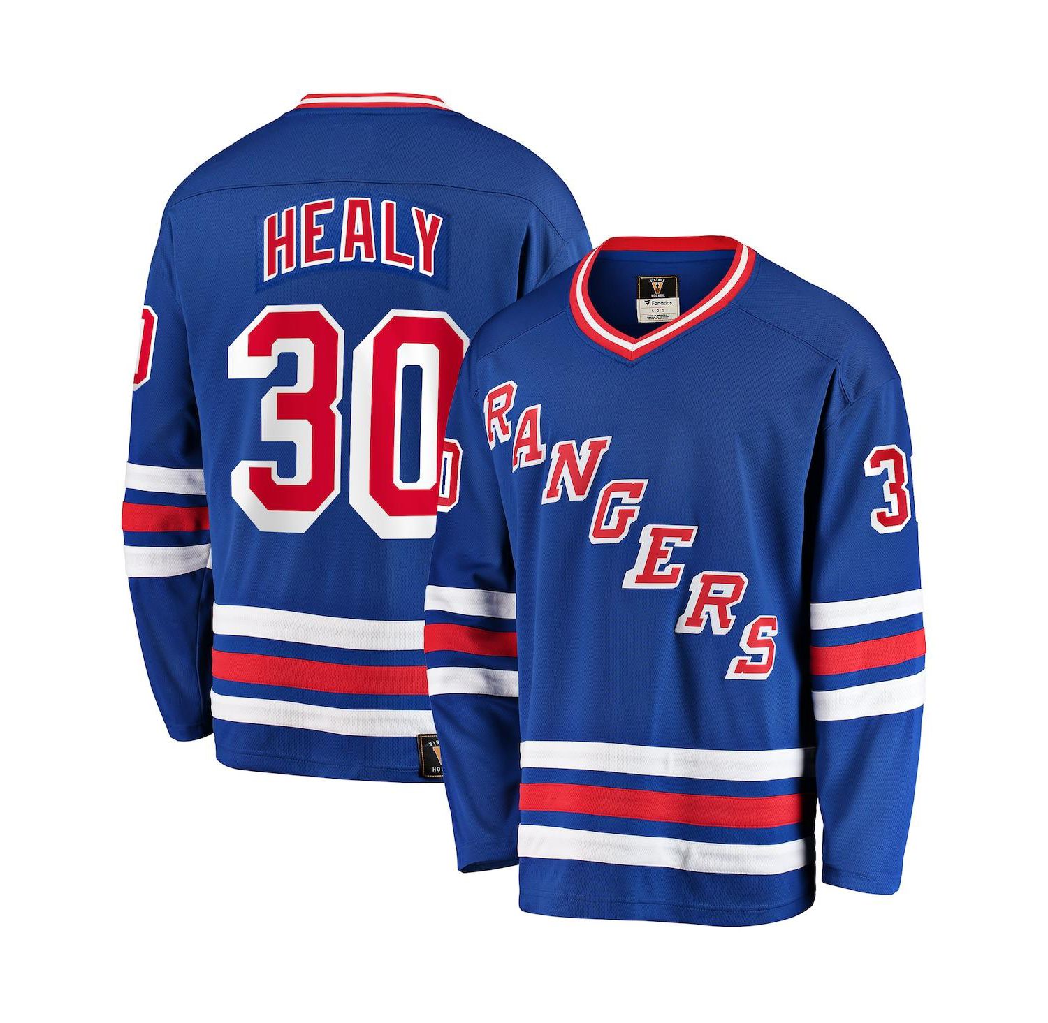 Men's Glenn Healy Blue New York Rangers Premier Breakaway Retired Player Jersey