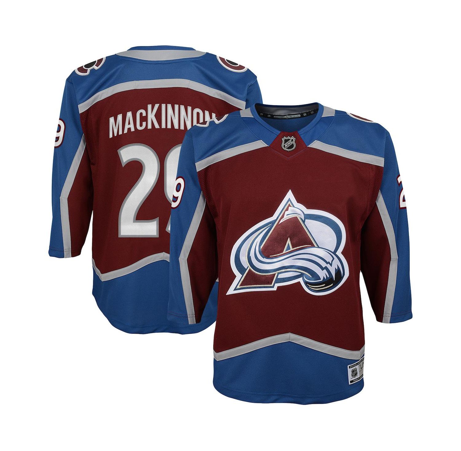 Big Boys Nathan MacKinnon Burgundy Colorado Avalanche Premier Player Jersey