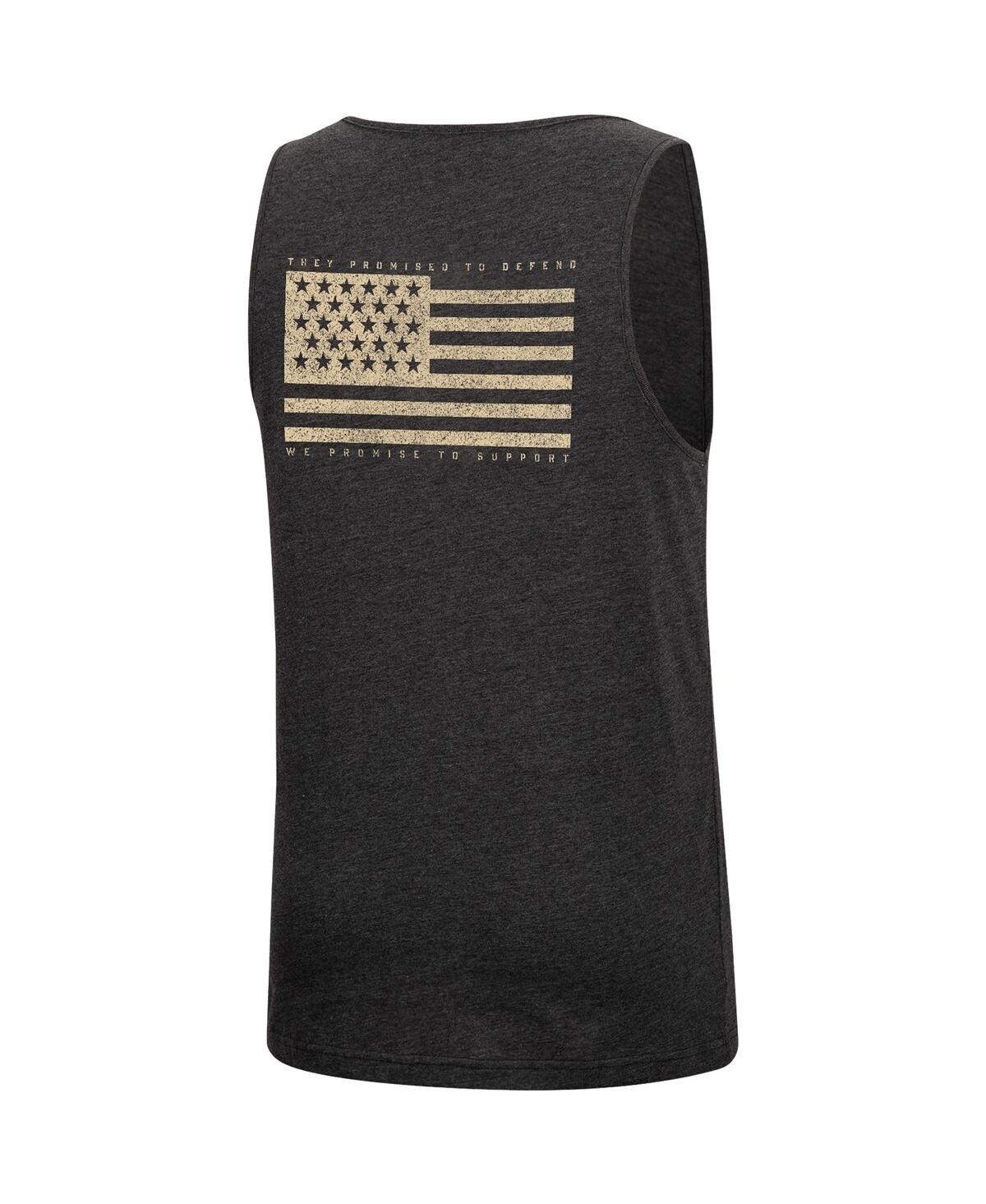 Shop Colosseum Men's  Heather Black Texas Longhorns Military-inspired Appreciation Oht Transport Tank Top In Heathered Black