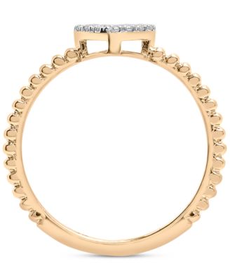 Diamond Heart Cluster Ring (1/6 ct. t.w.) in 14k Gold, Created for Macy's