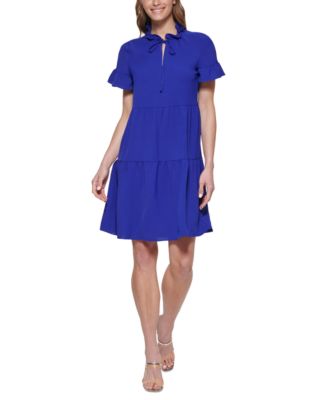 dkny tiered dress