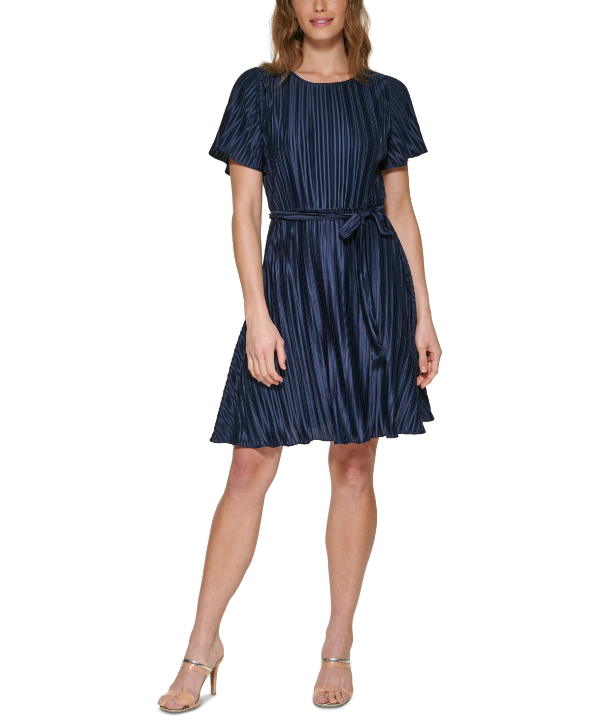 dkny tie front dress