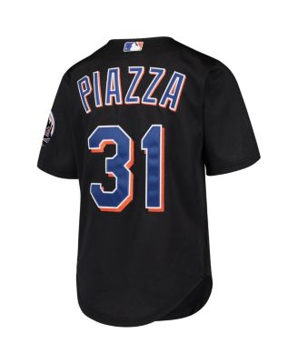 Big Boys Mike Piazza Black New York Mets Cooperstown Collection Mesh Batting Practice Jersey