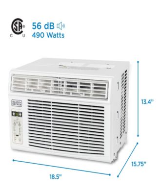 BD06WT6 6000 BTU Window Air Conditioner Unit, AC Cools Up to 250 Square Feet, Energy Efficient, White