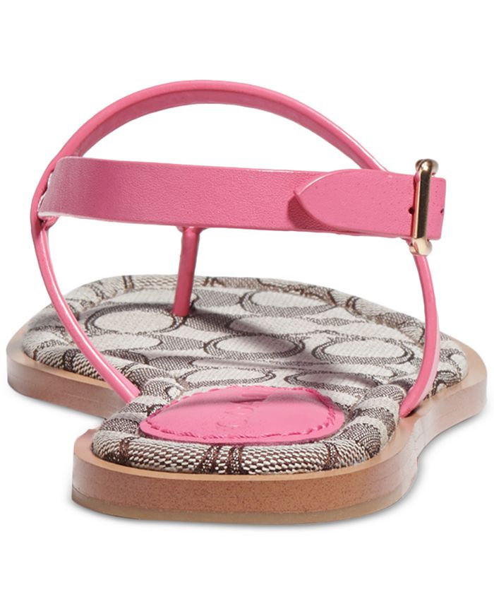 COACH Women's Josie Strappy Flat Sandals & Reviews Sandals Shoes