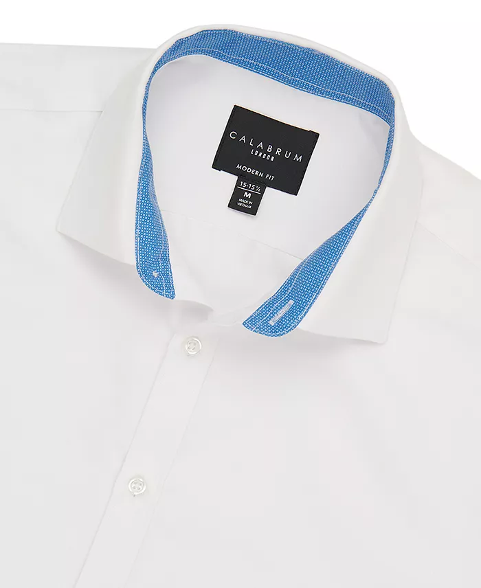 Men's Regular Fit Solid Wrinkle Free Performance Dress Shirt - thumbnail 2