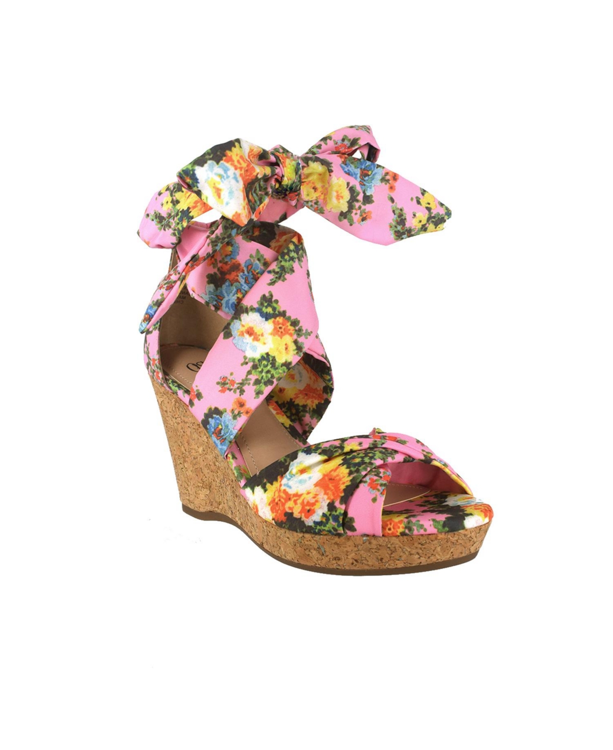 Impo Women's Omyra Ankle Wrap Wedge Sandals Women's Shoes In Pink Multi ...