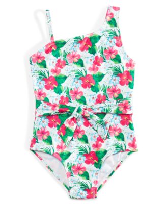 Sol Swimwear - Little Girls Tropical-Print Swimsuit