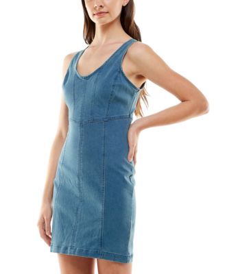 Derek Heart Juniors' Corset Denim Mini 