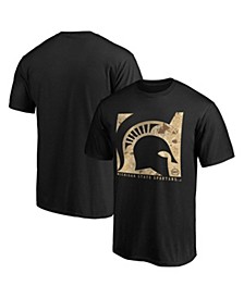 Men's Branded Black Michigan State Spartans OHT Military-Inspired Appreciation Eagle T-shirt