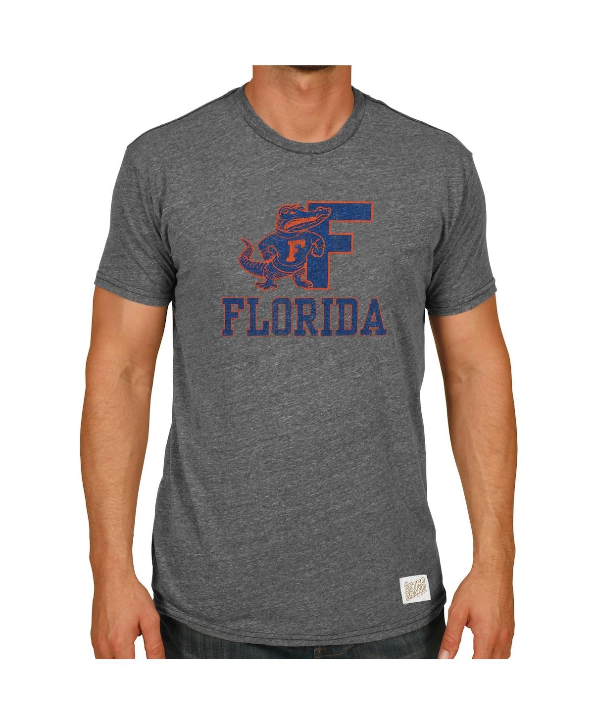 Men's Florida Gators Original Retro Brand Heather Gray Tri-Blend T-shirt - Heather Gray