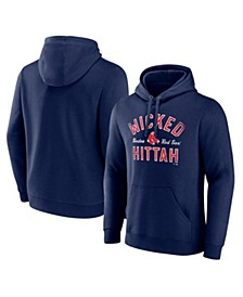 Men's Navy Boston Red Sox Hometown Collection Wicked Hit Pullover Hoodie