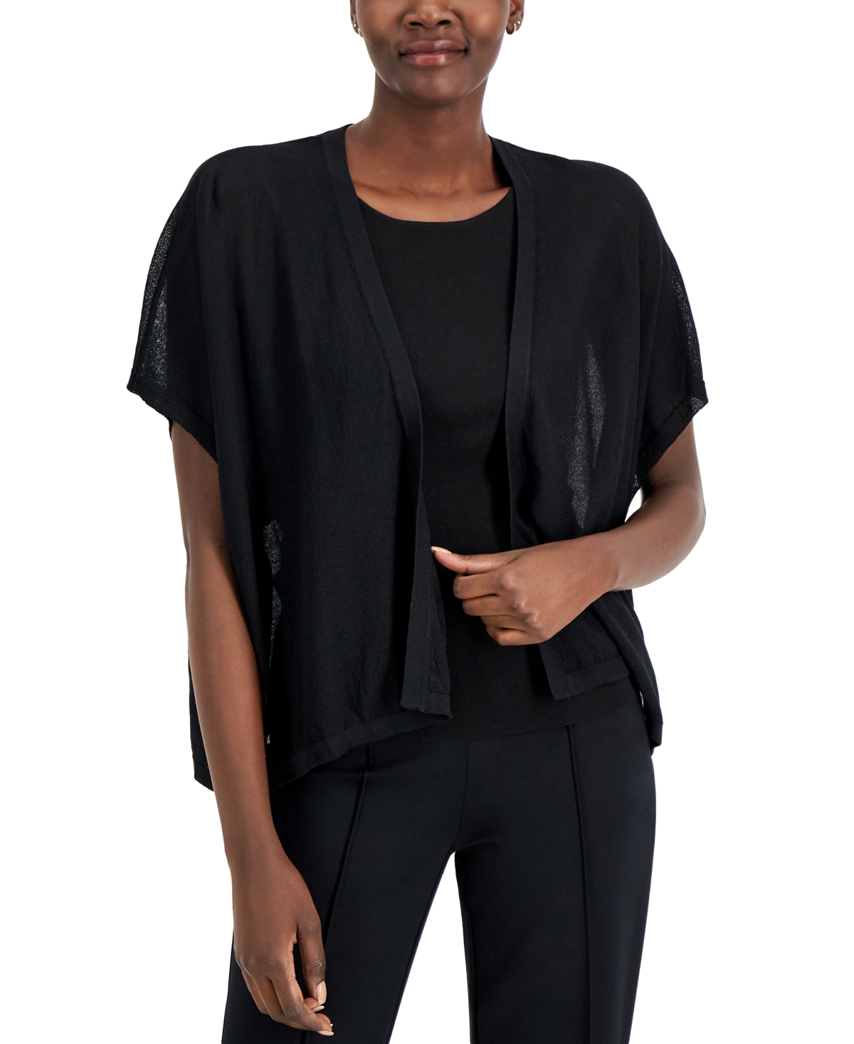 Alfani Women's Drapey Open-Front Cardigan, Created for Macy's