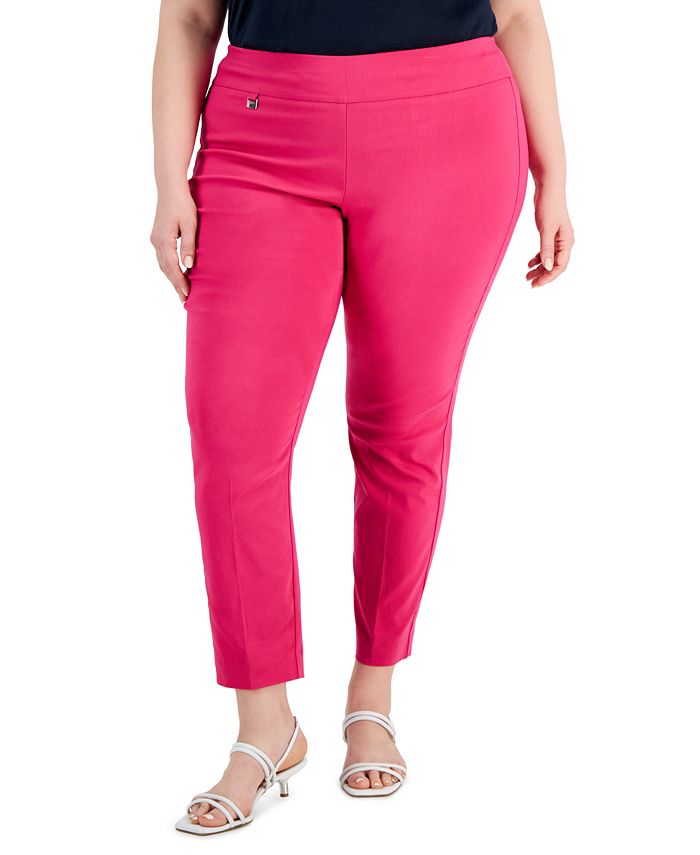 Alfani Plus Size Pull-On Tummy Control Pants, Created for Macy's - Macy's