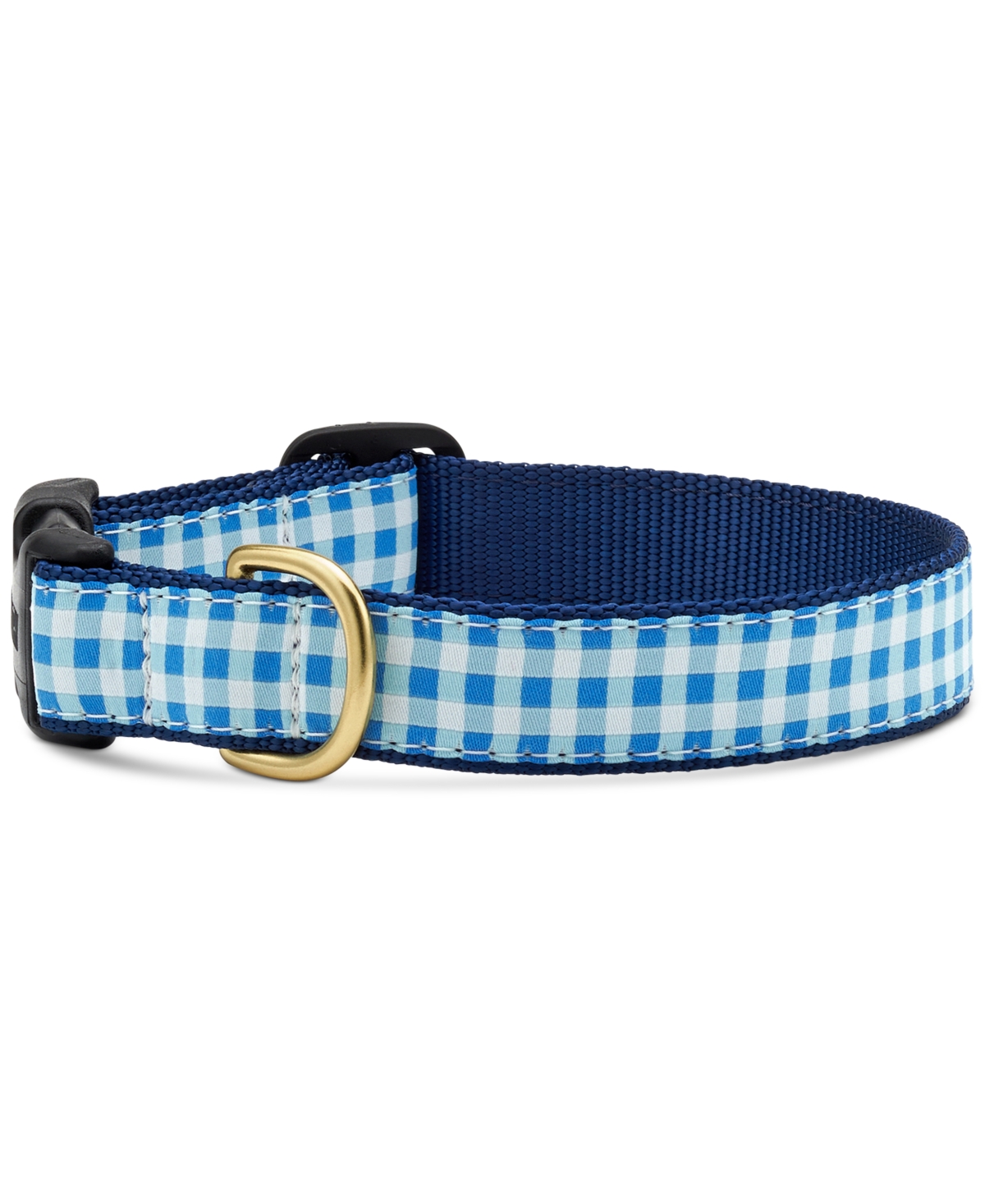 Gingham Pet Collar - Blue