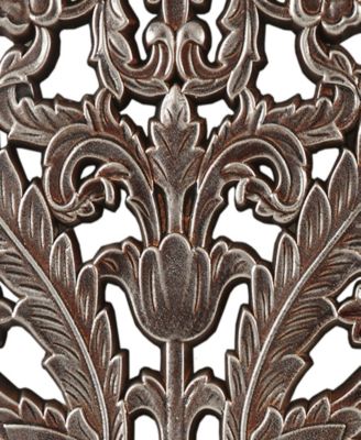 Botanical Panel Carved Wall Set, 2 Piece