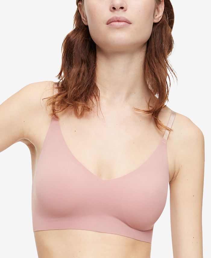Calvin Klein Invisibles Comfort Lightly Lined Triangle Bralette QF5753 -  Macy's