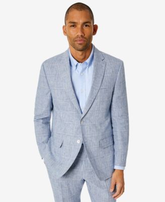 next blue linen suit