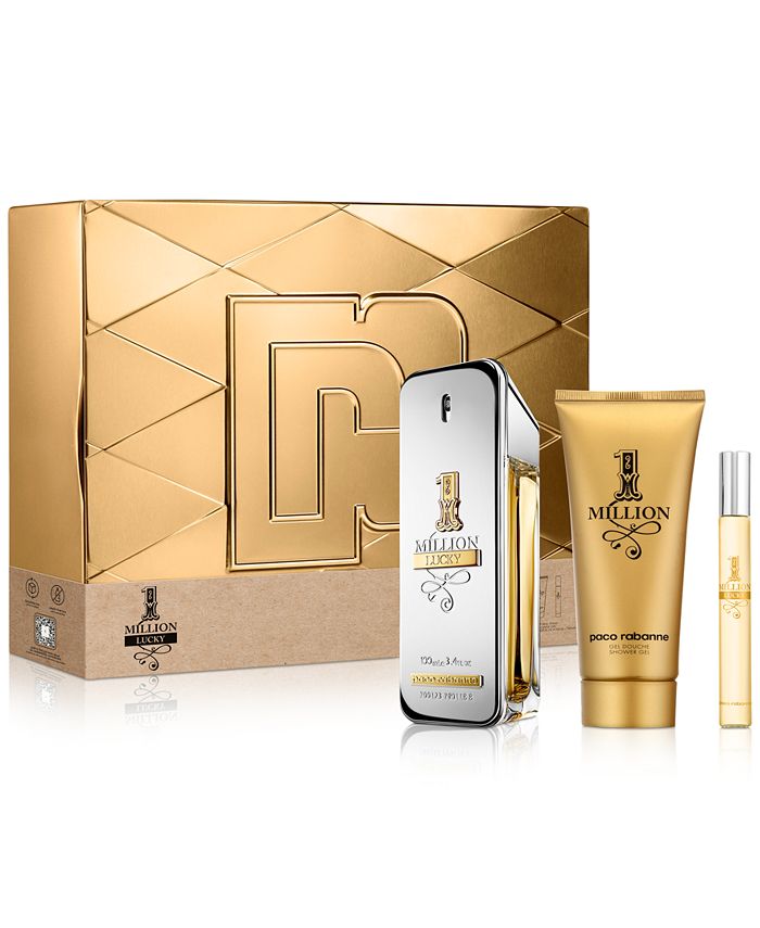 Paco Rabanne Men's 3Pc. 1 Million Lucky Eau de Toilette Gift Set Macy's