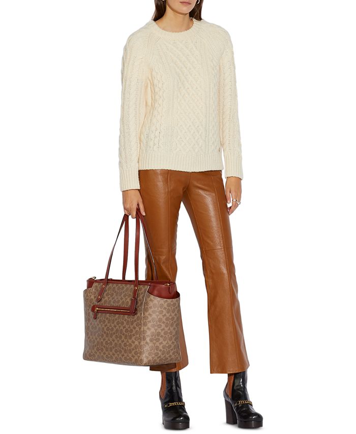 Coach baby bag in signature hot sale canvas