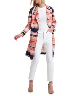 H Halston Printed Trench Coat \u0026 Reviews 
