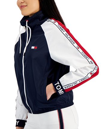 Tommy Hilfiger Women's Colorblocked Windbreaker Jacket - Macy's