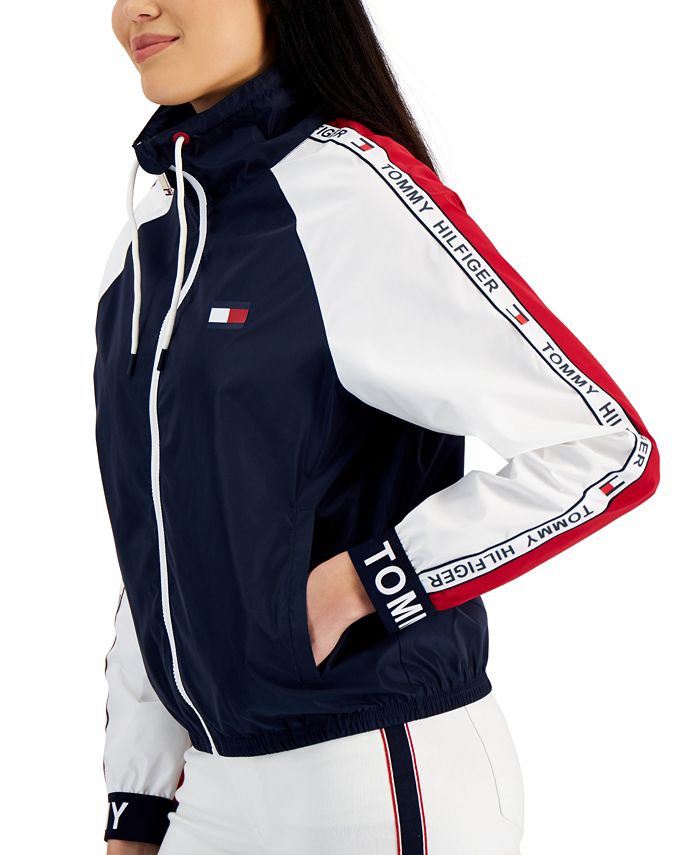 Tommy Hilfiger Women's Colorblocked Windbreaker Jacket - Macy's