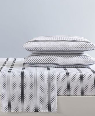 Dots And Stripes Microfiber Sheet Sets