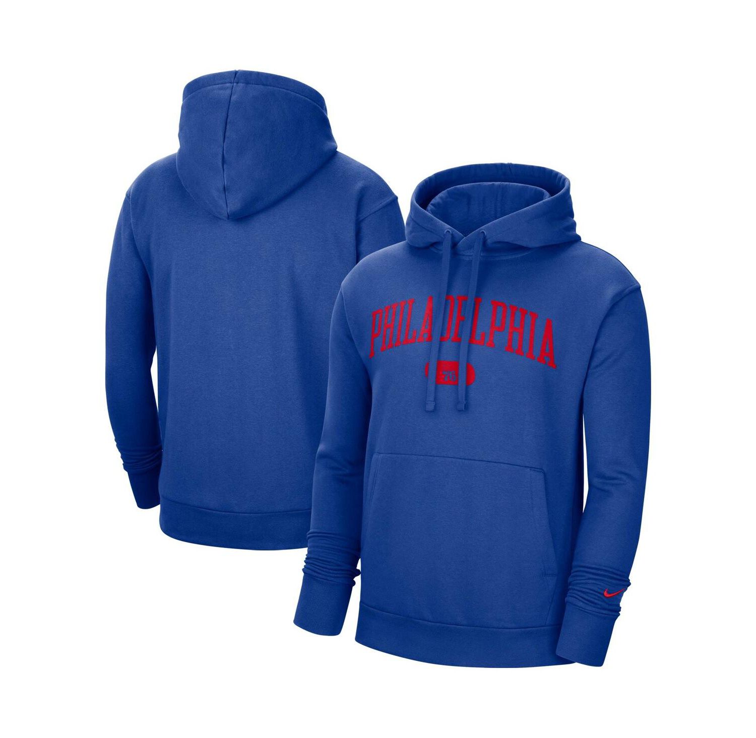 Men's Royal Philadelphia 76ers Heritage Essential Pullover Hoodie
