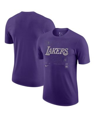 売れ筋商品|||ナイキ Tシャツ トップス レディース Women's Purple Los Angeles Lakers Courtside Splatter Cropped T-shirt Purple womens-nike-purple-los-angeles