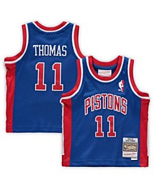 Boys and Girls Infant Isiah Thomas Blue Detroit Pistons 1988/89 Hardwood Classics Retired Player Jersey