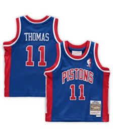 Men's Mitchell & Ness Grant Hill Teal Detroit Pistons 1998-99 Hardwood Classics 75th Anniversary Diamond Swingman Jersey
