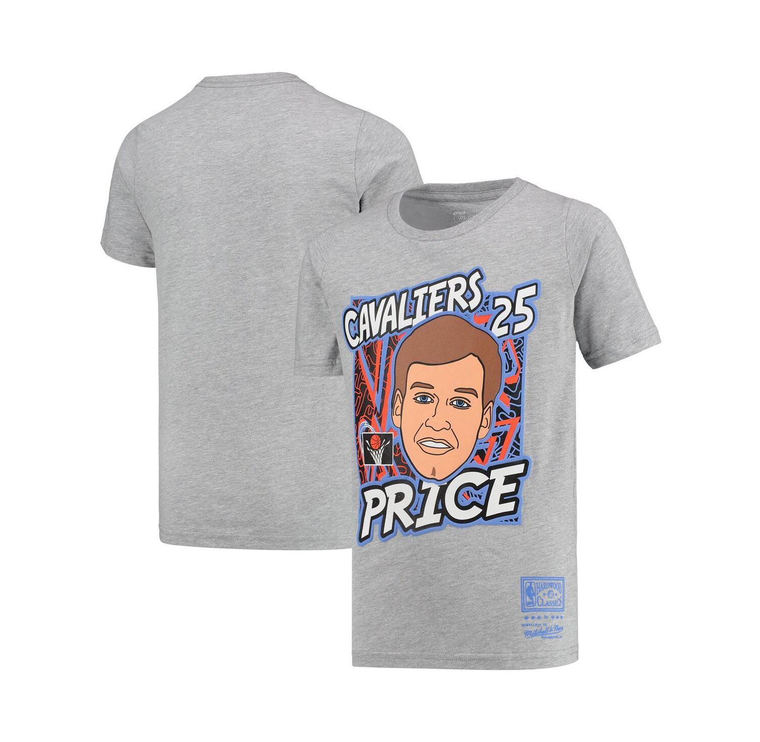 Big Boys Mark Price Gray Cleveland Cavaliers Hardwood Classics King of the Court Player T-shirt