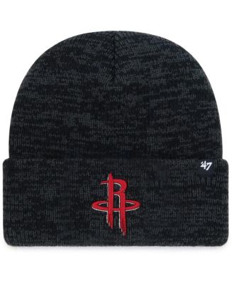Men's '47 Black Houston Rockets Brain Freeze Cuffed Knit Hat - Macy's