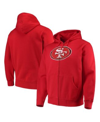 San Francisco 49ers G-III Sports by Carl Banks Primary Logo Full-Zip Hoodie  - Scarlet