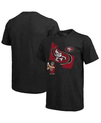 Men s Fanatics Nick Bosa Black San Francisco 49ers Tri Blend Player Graphic T shirt Macy s