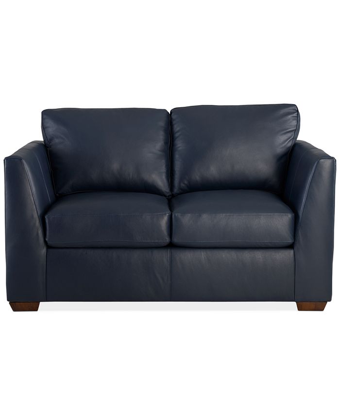 Macy's Cheriel 62" Leather Loveseat, Created for Macy's Macy's