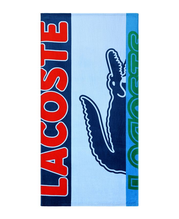 Lacoste Home Cropped Croc Cotton Beach Towel Macy's