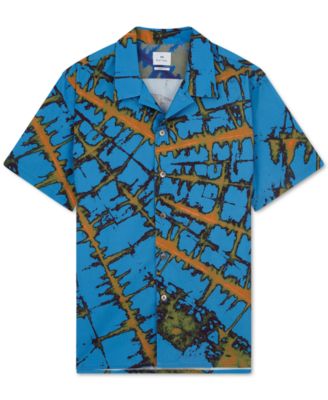 PAUL SMITH - Men's Regular-Fit Abstract-Print Camp Shirt
