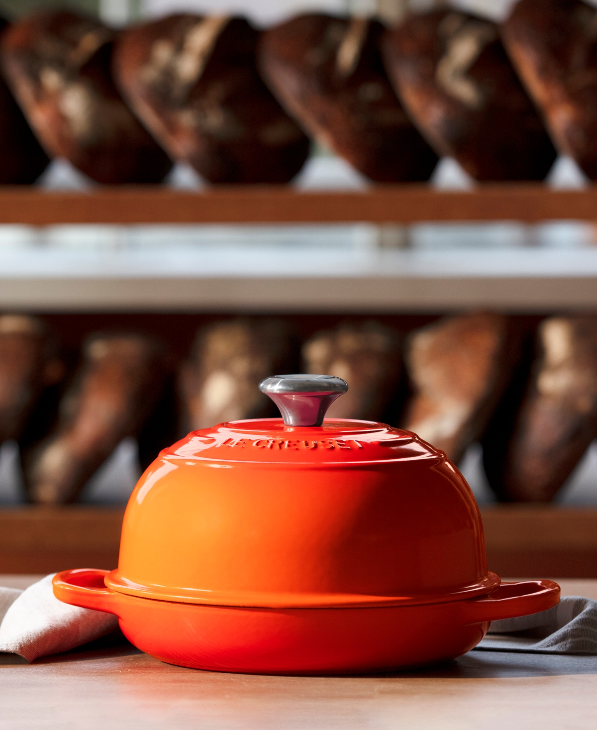 Le Creuset 1.75 Qt Enameled Cast Iron Bread Oven With Lid In Orange