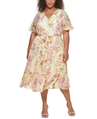 calvin klein plus size summer dresses