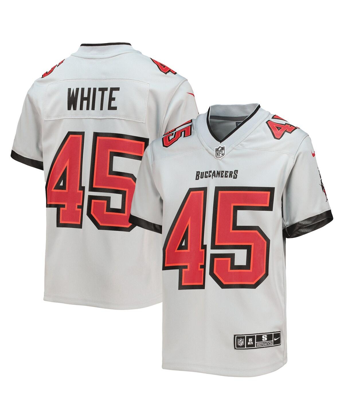 Big Boys Nike Devin WhiteTampa Bay Buccaneers Inverted Team Game Jersey - Gray
