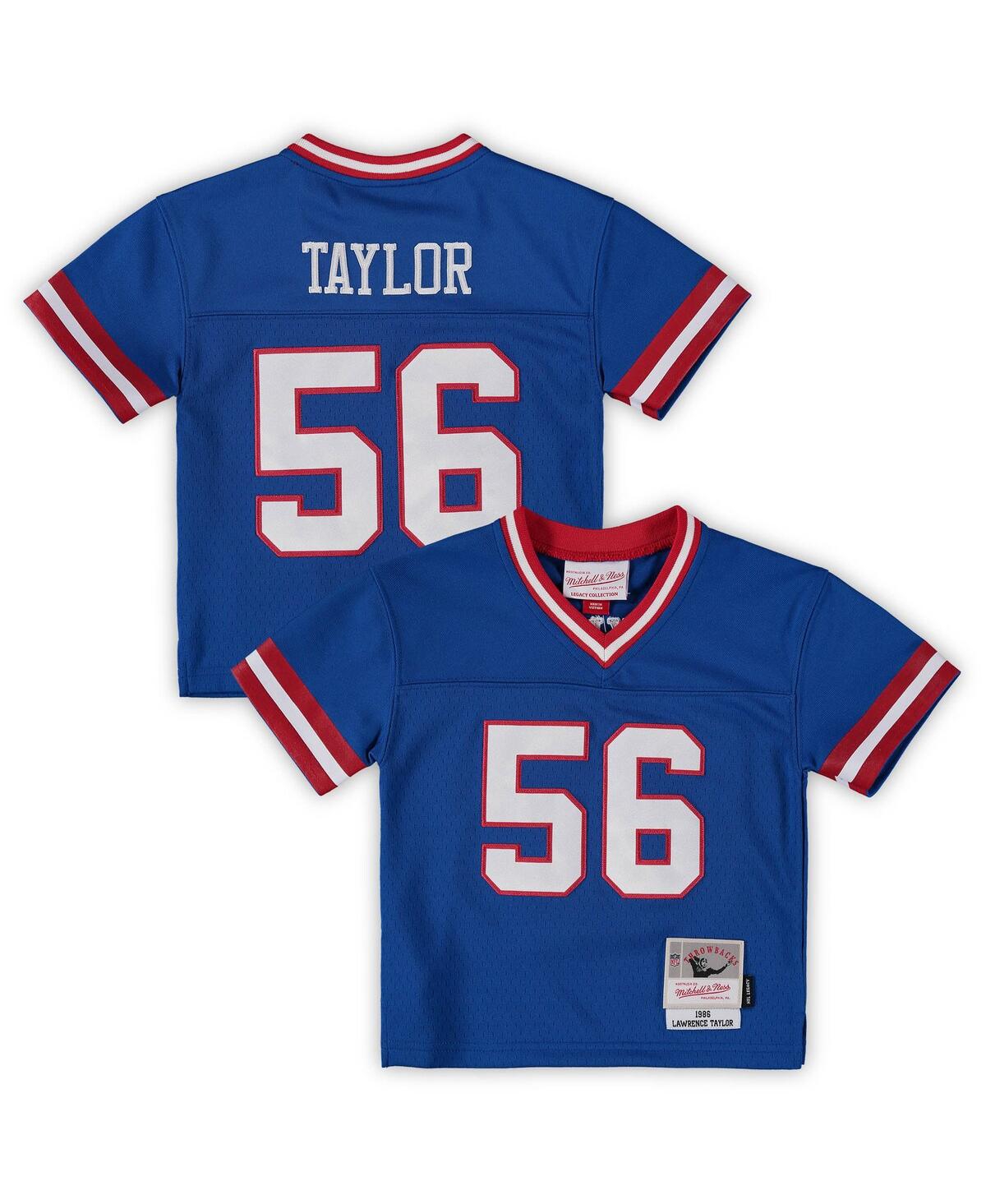 Toddler Boys and Girls Mitchell & Ness Lawrence TaylorNew York Giants 1986 Retired Legacy Jersey - Royal