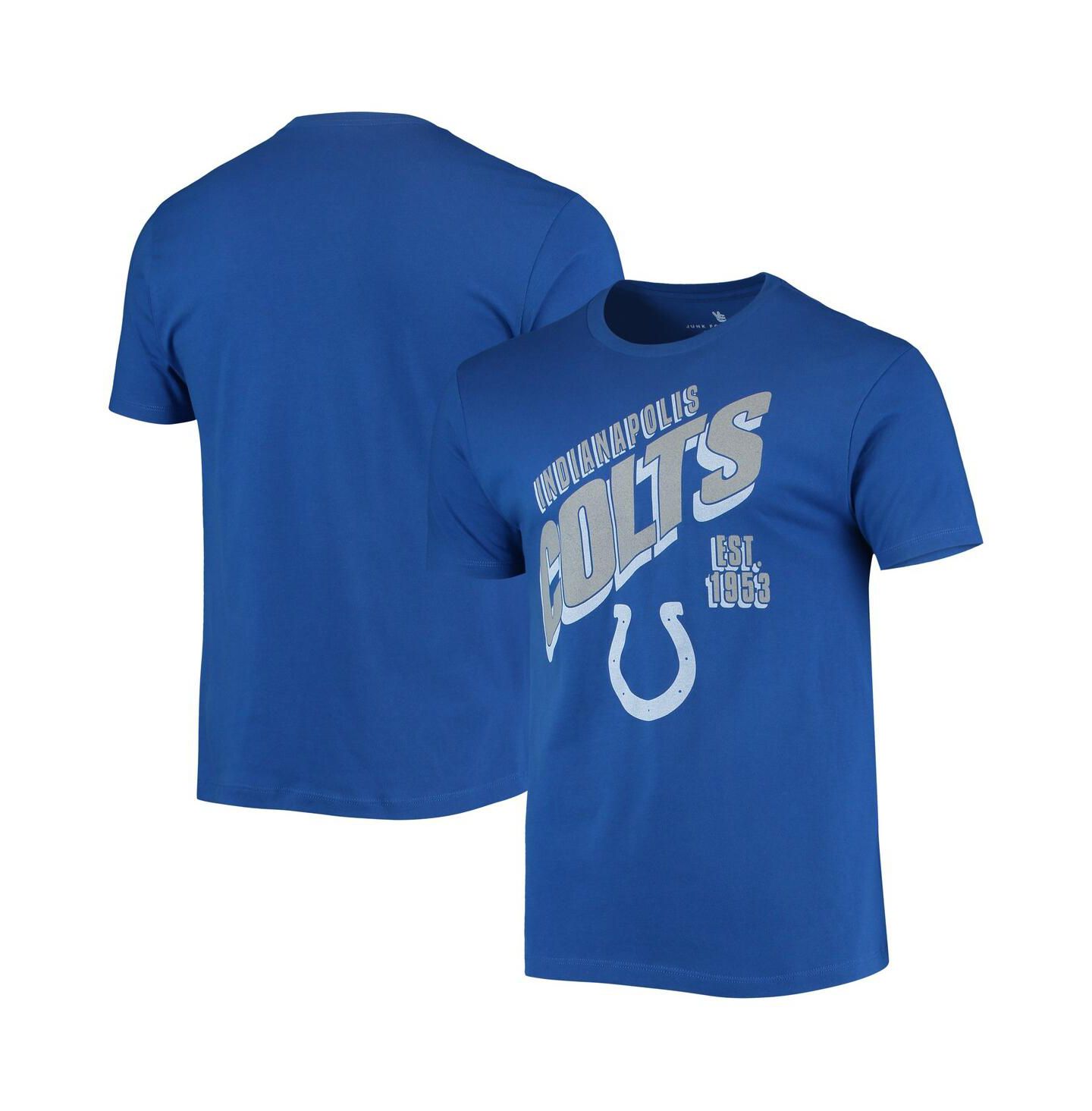 Мужская футболка Junk Food Royal Indianapolis Colts Slant — фото 2