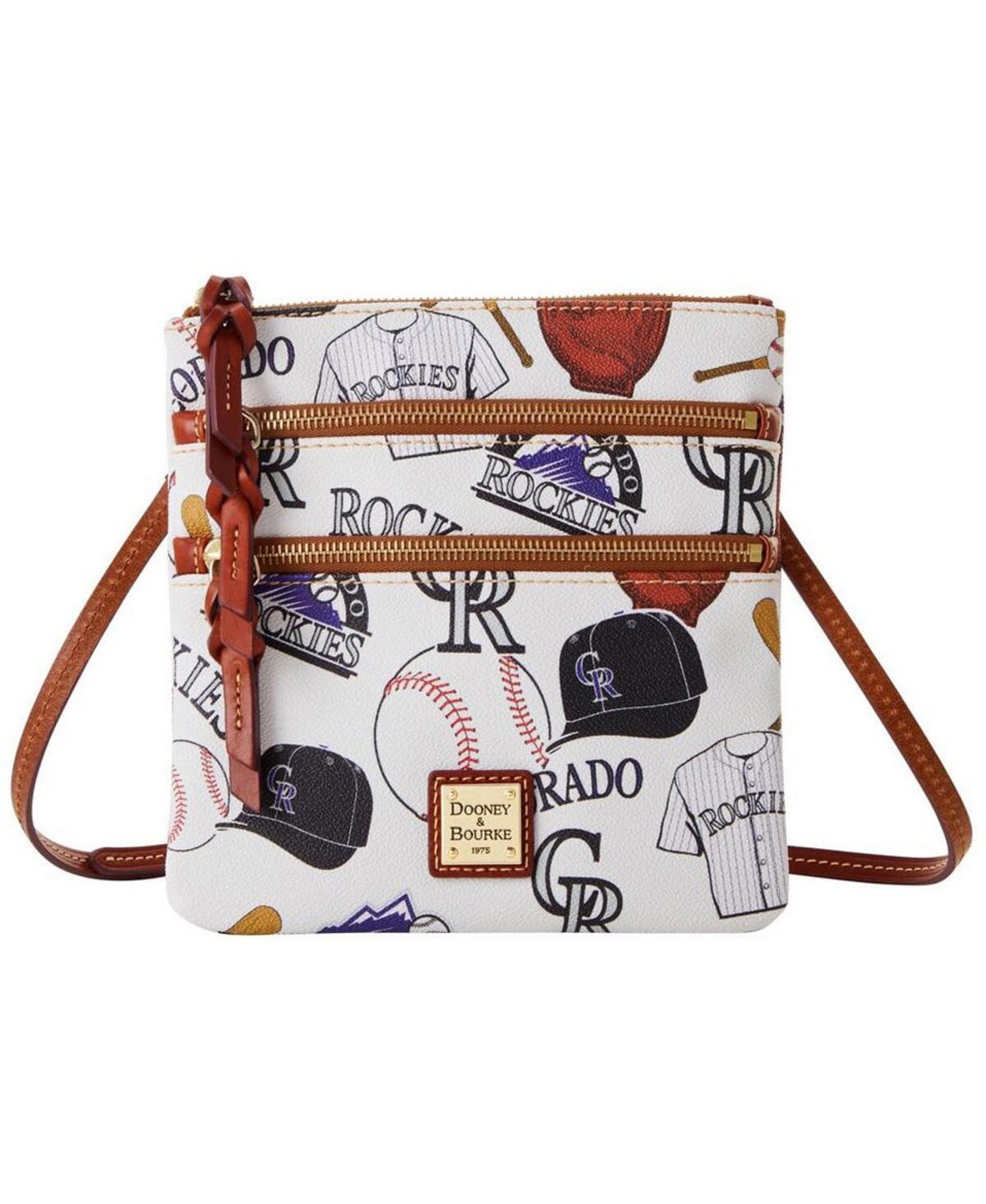 Women's Dooney & Bourke Colorado Rockies Game Day Triple-Zip Crossbody Purse