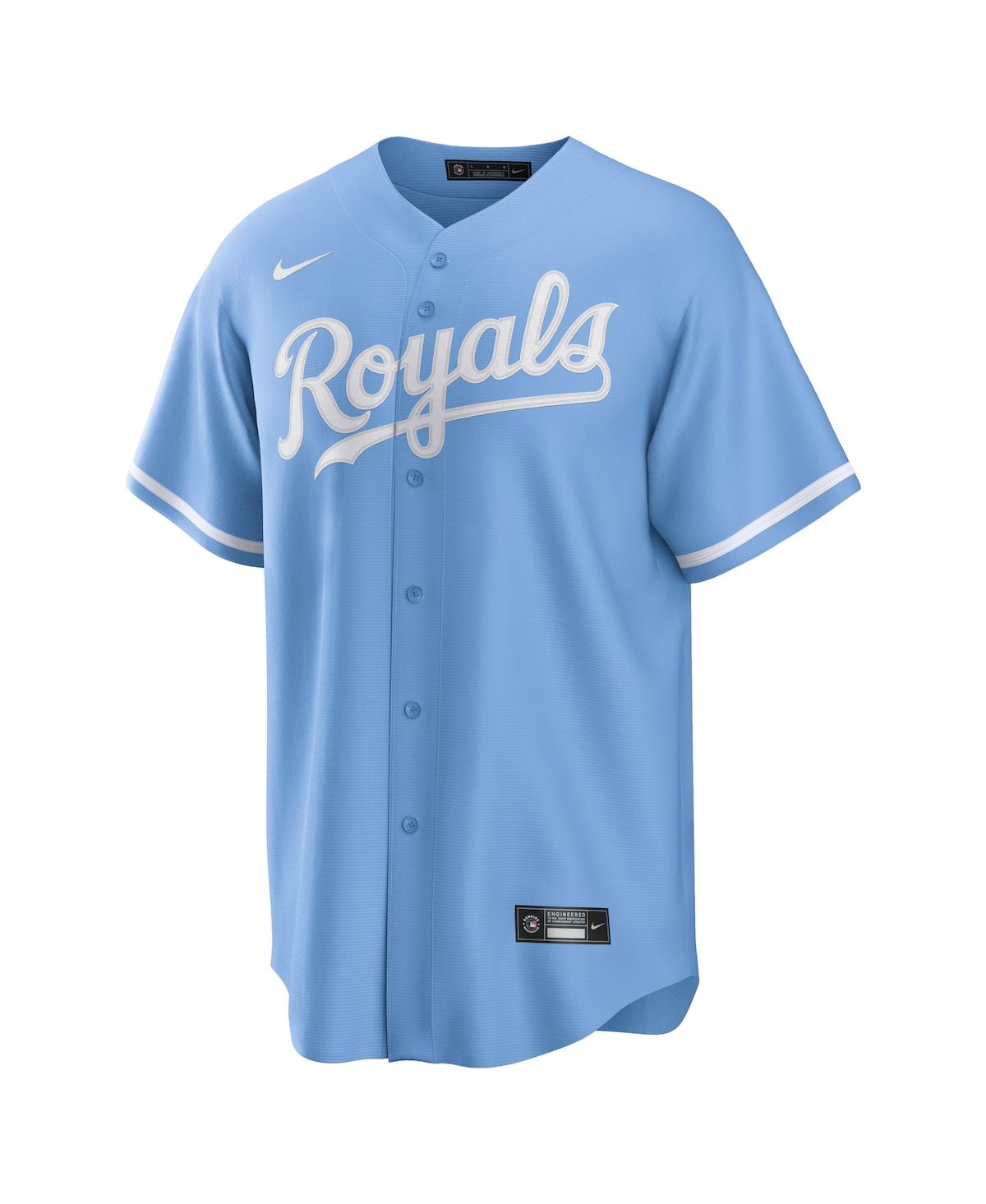 Men's NikeKansas City Royals Alternate Replica Team Logo Jersey - Light Blue